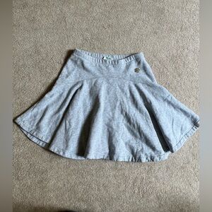 Kenzo Paris Gray Cotton Elastic Waist Flare Sweat Skirt Sz. XS